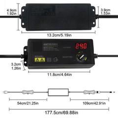 60W Power Supply DC 3V~24V Adjustable Variable Universal Switching AC/DC Adapter