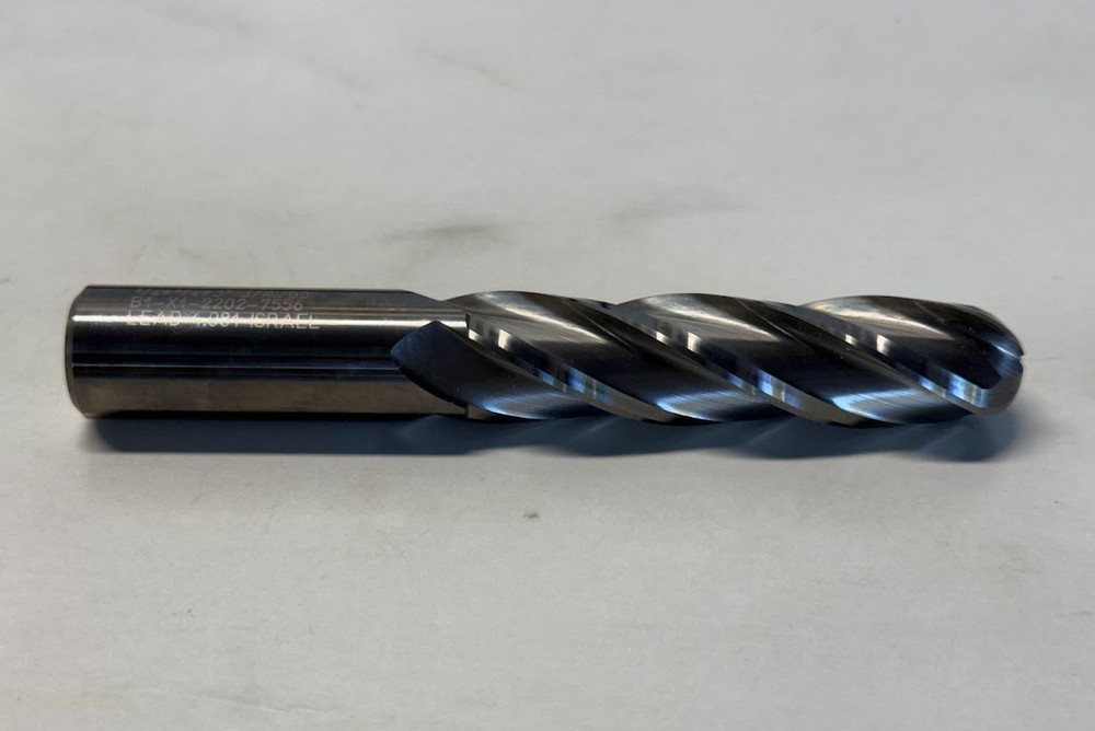 Hanita 3/4 x 3/4 x 3″ Solid Carbide End Mill 5 1/4 4J60BXC2