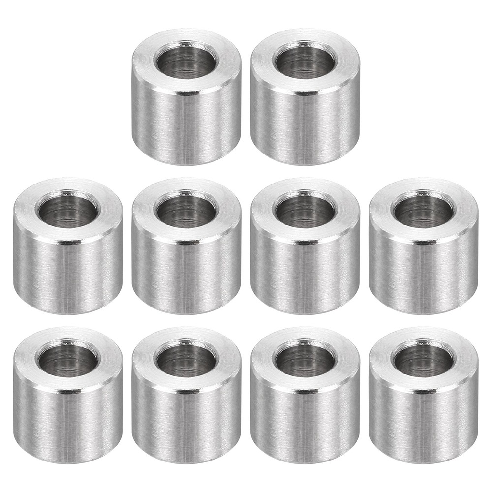 12Pcs M3 Stainless Steel Spacers Metal Spacer 3mm ID x 6mm OD x 5mm L