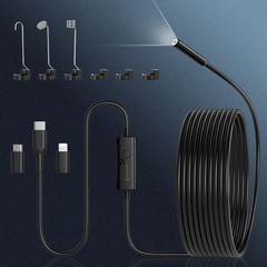 16.4ft Endoscope Camera with Light, 1920P HD Borescope Camera with 8 LED Lights