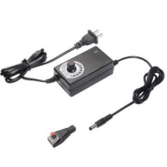 Adjustable Power Supply 100-240V AC DC 3-12V 2A 24W LED Strip CCTV Dimmer