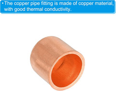3/8 Inch (10Mm) ID Copper Pipe End Cap, 5 Pack Copper Fitting Cap Sweat Plug Sol