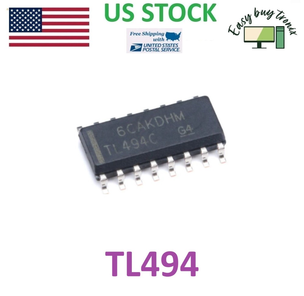 30Pcs TL494 TL494C TL494CD TL494CDR Original TI SOP-16 SMD IC