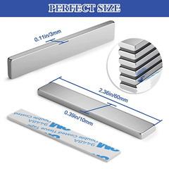 4Pack Neodymium Magnet Bar, Powerful Bar Magnets, Magnet Strips Heavy Duty, Stro