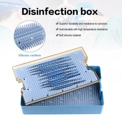 Dental Medical Autoclave Sterilization Tray Surgical Instrument Disinfection Box