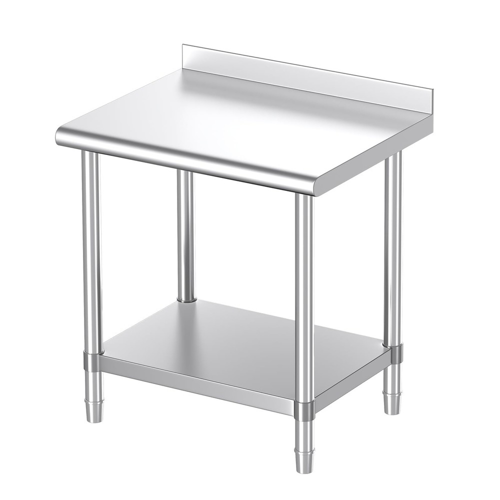 Stainless Steel Table, 30 x 24 Inches Commercial Metal Prep & Work Table with…