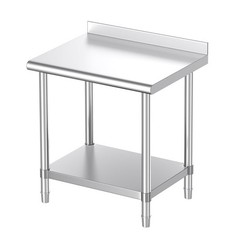 Stainless Steel Table, 30 x 24 Inches Commercial Metal Prep & Work Table with…