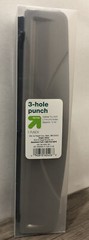 3 Hole Punch Silver Makes 9/32” (approximately 1/4”) Holes • Sleek Look