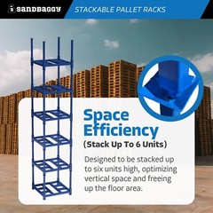 Sandbaggy Heavy-Duty Stackable Pallet Racks – 48” x 48” x 36” | Will Call