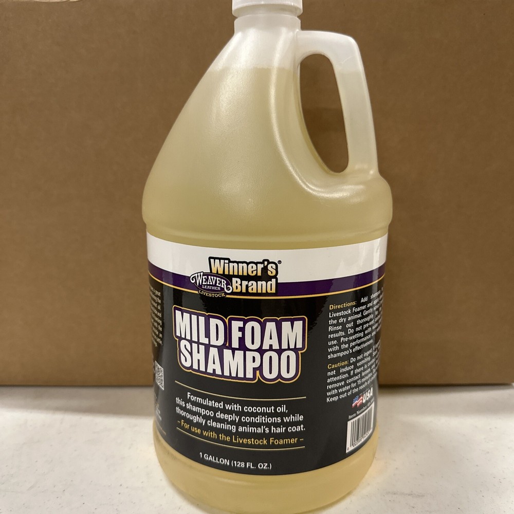 Weaver Leather Livestock Winner’s Brand Mild Foam Shampoo 1-Gallon Use w/ Foamer