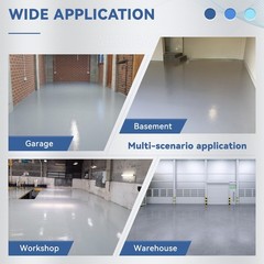 Garage Floor Epoxy Kit with Primer, Garage Floor Paint with Tools, Epoxy Coating