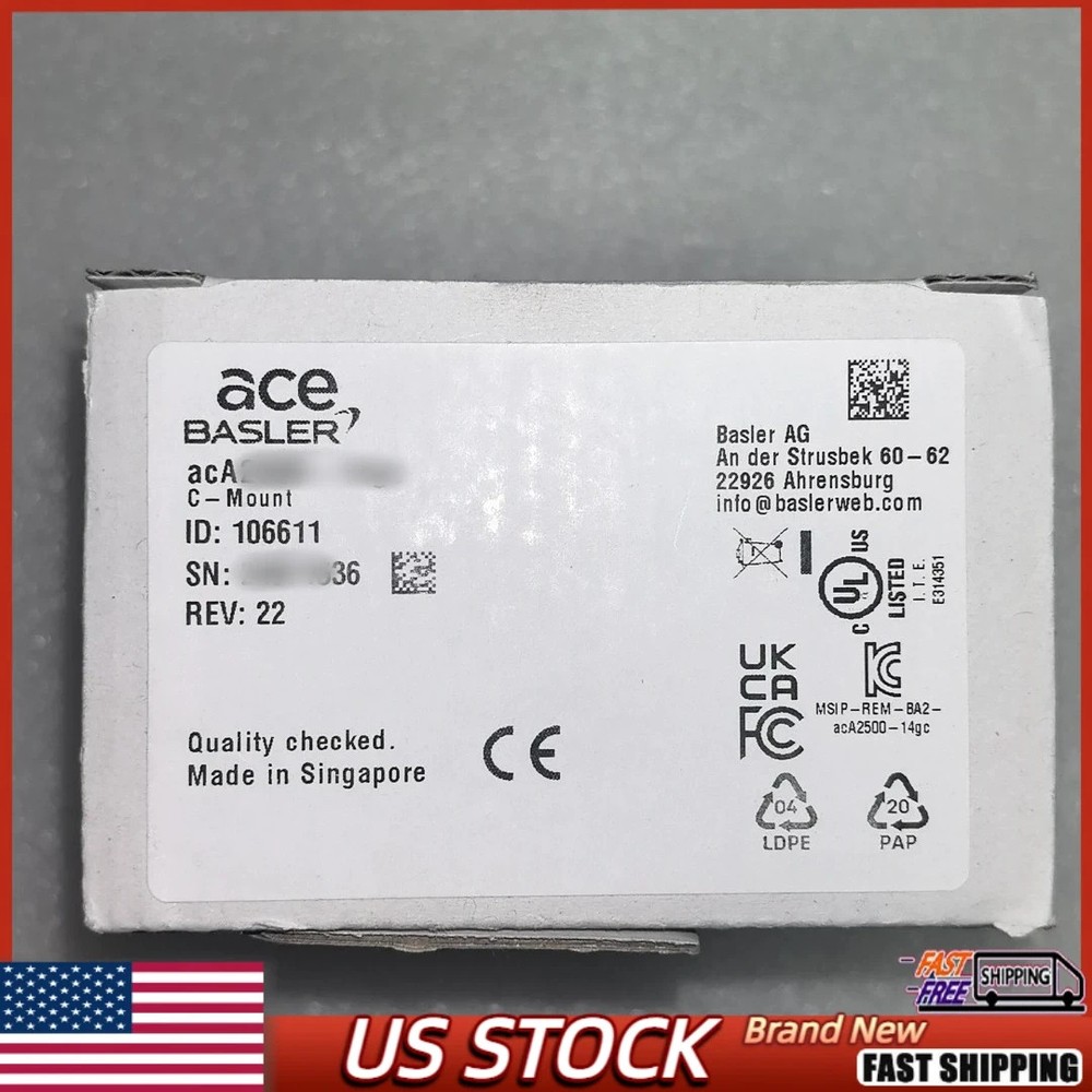 acA2000-340KC Basler Industrial Camera NEW SEALED US Stock Fast Delivery