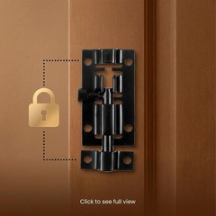4 Pack 2″ Stainless Steel Barrel Bolt Slide Latch Black Door Gate Lock with Scre
