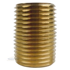 4 Pack Brass Close Pipe Nipple Fitting 1/2″ MNPT x 1/2″ NPT Male Adapter