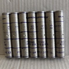 7X BURNDY YS28 N200 4/0 STR PURPLE DIE 15 HYLINK-SPLICE LNG BARREL [2ES1-5]
