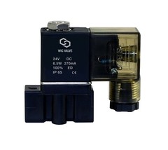 1/4 Inch Fast Closing Direct Acting Water Plastic Electric Solenoid Valve 24V DC