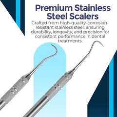 Dentist Veterinary Hygienist Sickle prob/scalers Tartar Removal Curette Dental