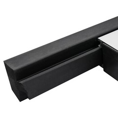 Flood Barrier for Home Aluminum Alloy Garage Door Water Barrier H15.7in W31.5in