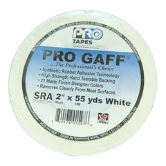Pro Tapes Pro Gaffer Tape White 2″ x 55 yds.