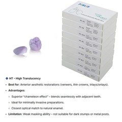 5PCS C14 Dental Emax Glass Ceramic Blocks Lithium Disilicate CAD/CAM CEREC Block