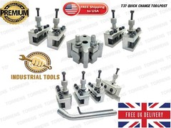Quick Change Toolpost Set 10 Pieces Set T37 Mifords ML7 Wooden Box toolholder