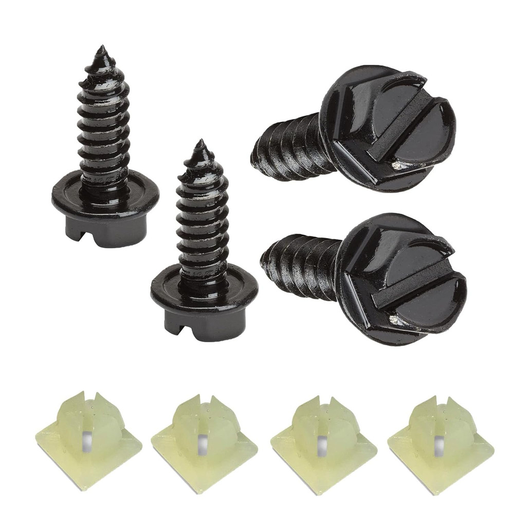 Stainless Steel License Plate Screws with Rustproof Finish -Fit for Securing Lic