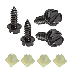 Stainless Steel License Plate Screws with Rustproof Finish -Fit for Securing Lic