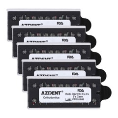 AZDENT Dental Orthodontic Metal Brackets Braces Mini Roth MBT 018 022 345 Hooks