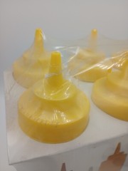 Update International 6 Wide Mouth Squeeze Dispensers 24 Oz Yellow Restaurant New
