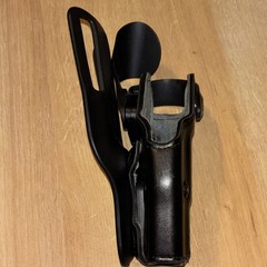 Safariland 6305-283 Duty Rated Level II Holster Black Leather Synthetic Glock 19