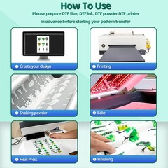 20 Sheets A3 DTF Transfer Film (11.7″x16.5″) Matte, Cold/Hot Peel Transfer Paper