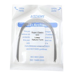 AZDENT Dental Orthodontic Arch Wire Super Elastic Niti Round Natural Nature Form