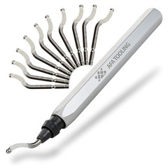Heavy-Duty Deburring Tool for Metal, PVC & 3D Printed Edges – 11 Blades