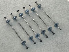 Sandbaggy 8″ x 1 ⅝” Standard Snap Ties for Concrete Forms – 1″ Cup Loose Washer