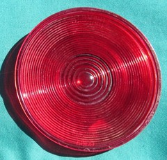 Signal-Stat CYCLOSTAT II RED Tail Light Lamp Lens 4-1/8″ SAE-STI-64-Wht-way cap