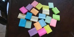 30 Packs Sticky Notes 1.5×2 Inch Self Stick Memo Pads 10 Bright Colors 60 Sheets