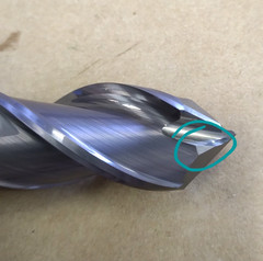 HANITA CARB END MILL CHAMFER 99-61715CEM 3/4″, 3 FLUTE, 4″ OAL, ITEM E