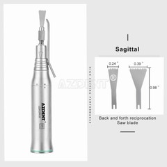 AZDENT Dental Straight Low Speed Saw Surgical Handpiece 4:1/3.2:1 ISO E-Type