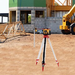500m Self-leveling Red Laser Level 360 Rotating Rotary with Tripod Staff