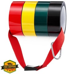 ForraFun 4 rolls 1.5″x150′ triage tape bright color