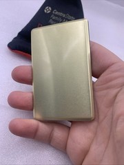 Vintage Miniature Gold Tone Purse Foldup Address Book 3.5 X 2 BB