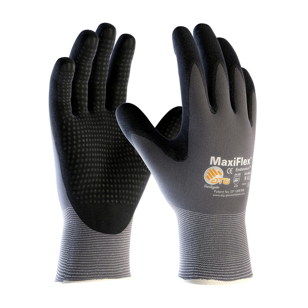 PIP 34-844 ATG MaxiFlex Endurance Micro-Dot Nitrile Coated Gloves 3 Pair Medium