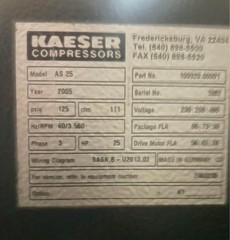 Kaeser Screw Air compressor With Dryer