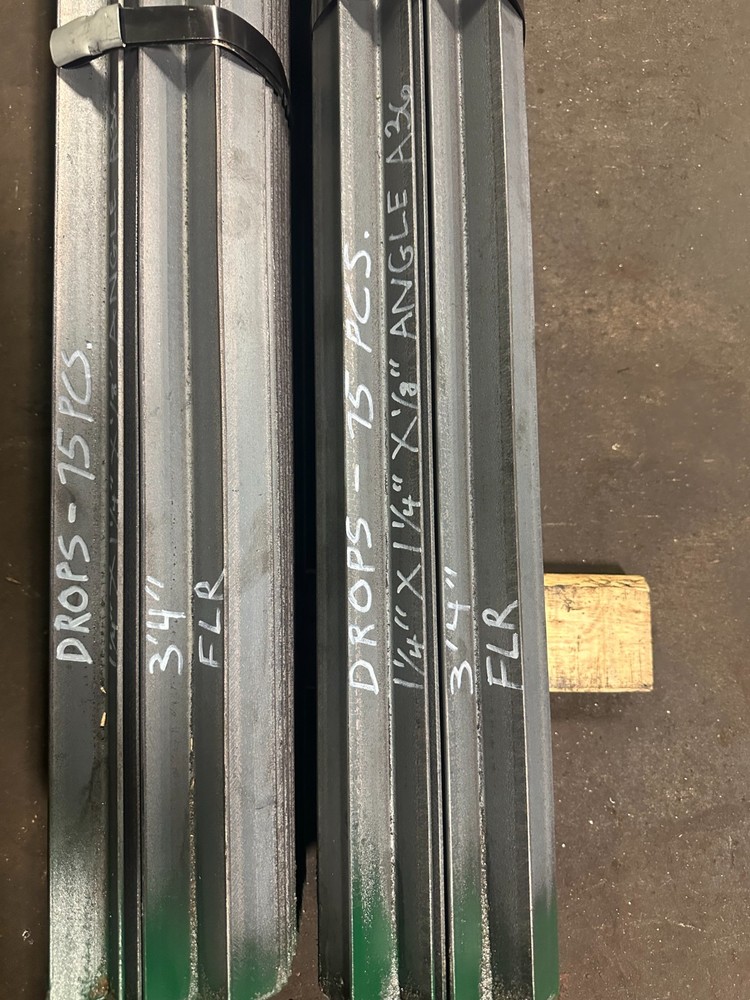 1 1/4 x 1 1/4 x 1/8 Angle iron 3’4″ Long