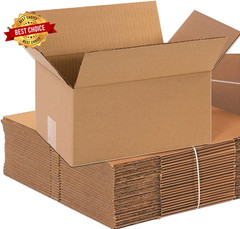 Shipping Boxes 12″L X 9″W X 4″H 25-Pack Small to Medium Corrugated Cardboard Box