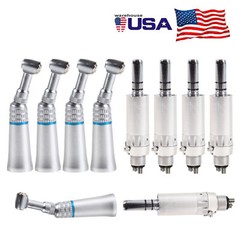 1-5 Dental Low Speed Push 1:1 Contra Angle Handpiece /Air Motor E-type 2/4H SA