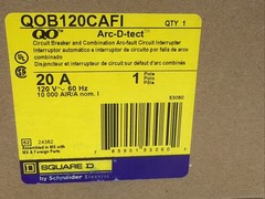 Square D QOB120CAFI 20A 1-Pole AFCI Bolt-On Breaker for QO Panel New