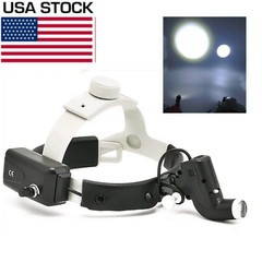 5W Dental Medical LED Head Light Good Light Spot Headband Lamp Black DY-006 US