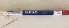 Lucas-Milhaupt 95150 Sil-Fos 15 Silver Solder Brazing Alloy, 28 Rod Tube