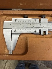 VERY NICE Starrett USA No. 123 14″ Inside/Outside Vernier Caliper, Stabilized
